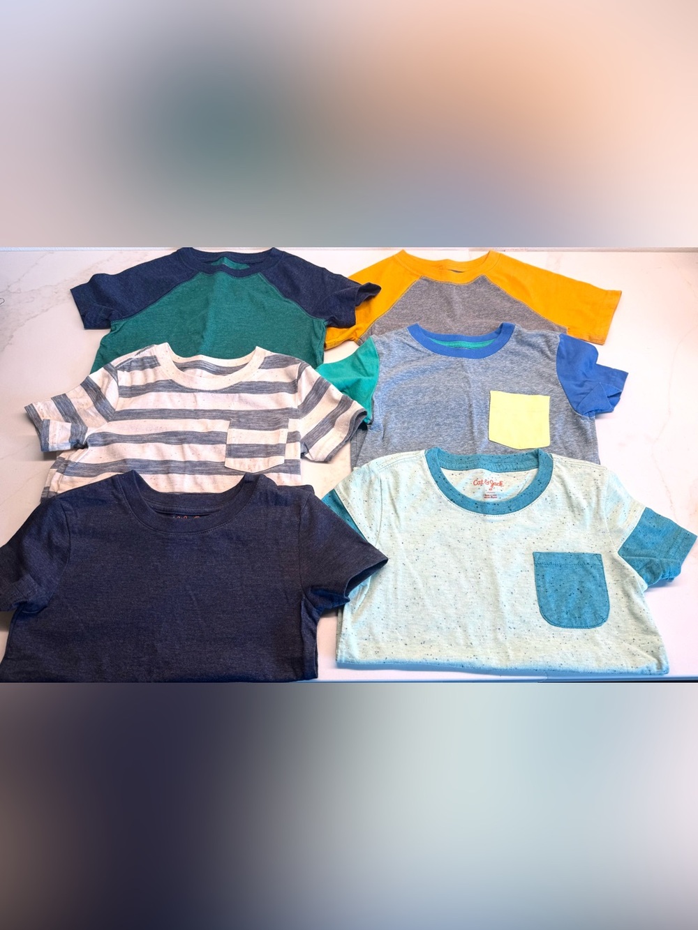 Boys Size 4 T-Shirt Bundle | Cat & Jack | 6 Short Sleeve Tees